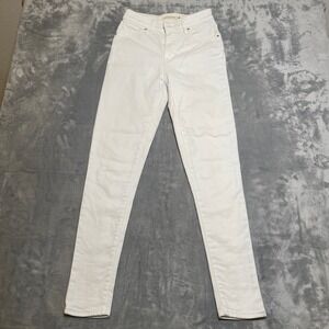 Levi's‎ 721 High Rise Skinny Jeans White Women's Size 26x30